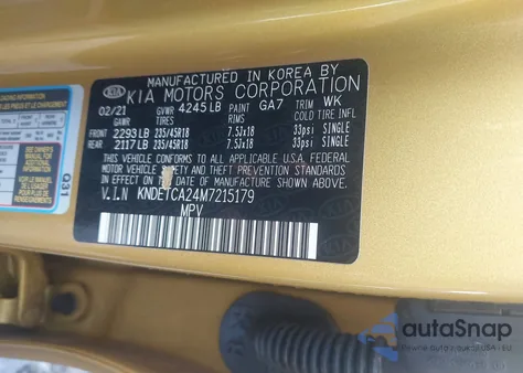 2021 Kia Seltos Sx Turbo из США, поврежденный, VIN KNDETCA24M7215179